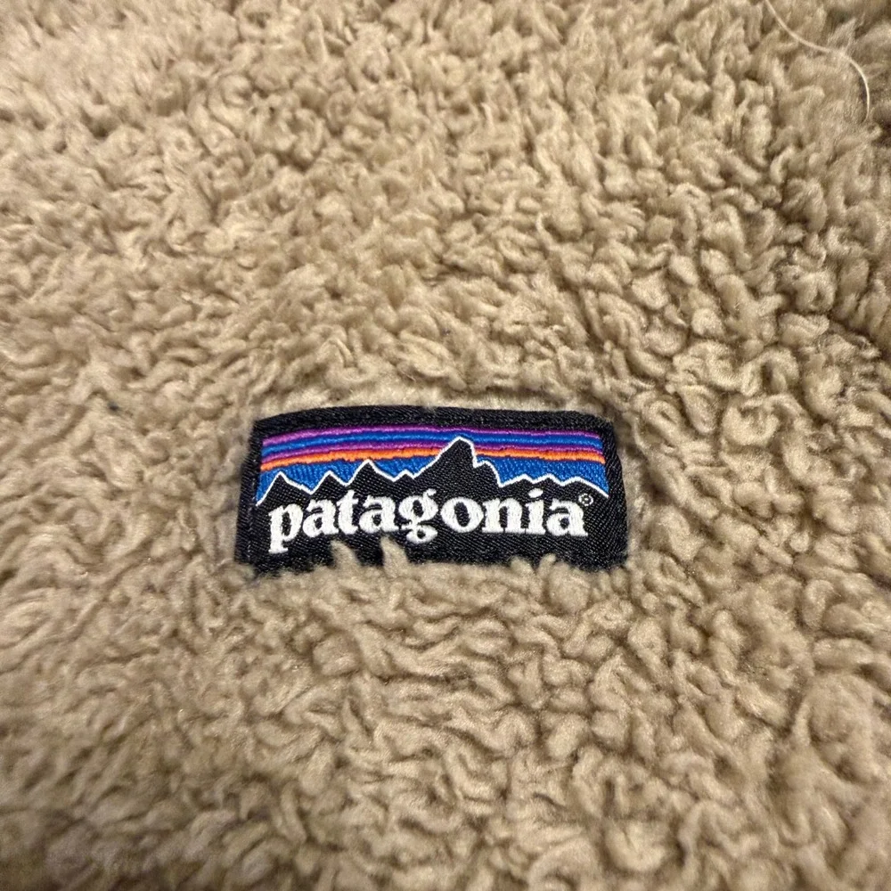 Patagonia Girls XXL 16-18 Los Gatos Fleece Vest Tan Full‎ Zip High Pile Soft